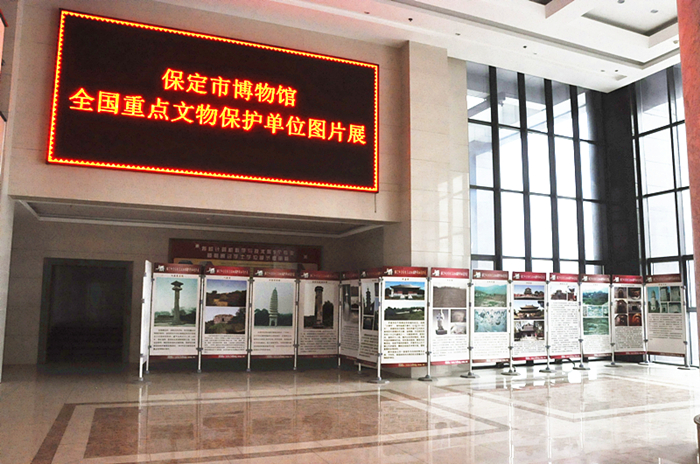 保定市博物馆走进大学校园举办重点文物图片展览